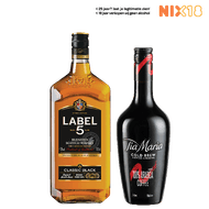 Label 5 Scotch Whisky of Tia Maria