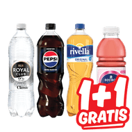 Royal Club, Pepsi, Rivella, 7up of Sourcy Vitaminwater