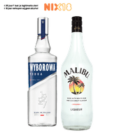 Wyborowa Vodka of Malibu Rum