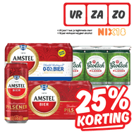 Amstel, Grolsch of Peroni Pilsener, 0.0 of Blond