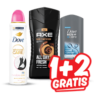 Axe of Dove Deodorant of Douchegel