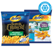 Aviko Supercrunch, Wavy Blends, Skinny Fries of Grip 'n Dip
