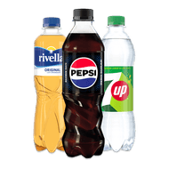 Pepsi, 7-Up, Rivella of Crystal Clear