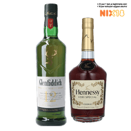 Glenfiddich Single Malt Whisky of Hennessy Vs Cognac