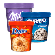 Daim, Oreo of Milka ijs