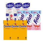 Chocomel, Fristi of Optimel