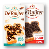 De Ruijter chocoladevlokken of -hagel 