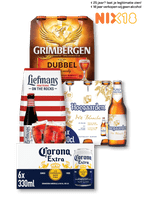 Corona, Liefmans, Grimbergen of Hoegaarden