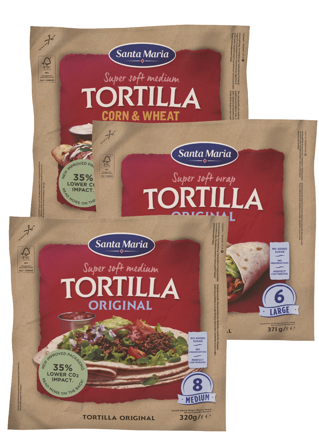 Vergelijk supermarkt aanbiedingen - Santa Maria tortilla