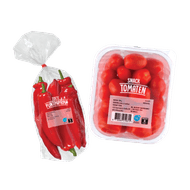 Puntpaprika's of Snacktomaten