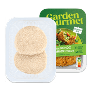 Garden Gourmet spinazie kaas rondo's of De Vleeschmeesters roomschijven