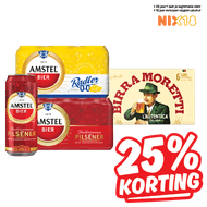 Amstel of Birra Moretti Pilsener of  Radler of 0.0