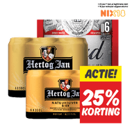 Hertog Jan of Bud Pilsener of  0.0