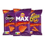 Flamin' Hot Doritos, Cheetos, MAX of Duyvis