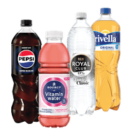 Royal Club, Pepsi, Rivella, 7up of Sourcy Vitaminwater
