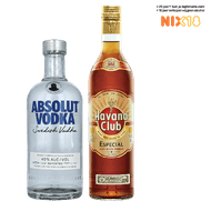 Absolut Vodka of Havana Club Rum