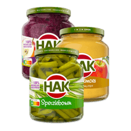 Hak groente of appelmoes