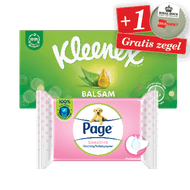 Page Vochtig Toiletpapier of Kleenex Zakdoekjes of Tissues 