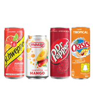 Schweppes, Maaza Sparkling, Dr. Pepper of Oasis