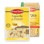Grand'Italia gnocchi, tortellini, orzo of pesto genovese.