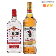 Gibsons Gin of Captain Morgan Spiced Rum