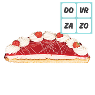 DekaVers Aardbeienbavaroisevlaai Met Slagroom