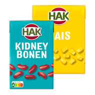 Hak groente in pak