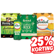 Grolsch, Brand, Hertog Jan of  Erdinger  Lente, Zomer of Weizen Bier