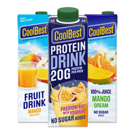 Foto van Coolbest fruit- of proteindrink