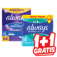 Always Maandverband of Inlegkruisjes