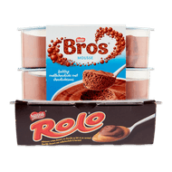 Bros, KitKat, Rolo of Smarties desserts