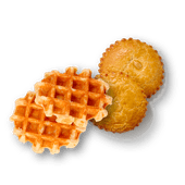 Roomboter gevulde koek of Luikse wafel
