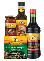 Conimex Boemboe, Sambal, Ketjap of Woksaus