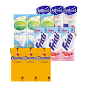 Chocomel, Fristi, Campina halfvolle melk of Optimel