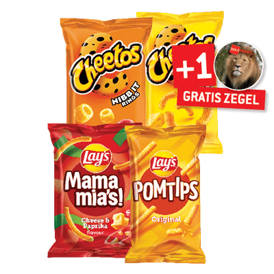 Mama Mia's, Pomtips, Ringlings of Cheetos