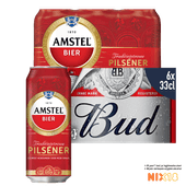 Amstel of Bud pilsener