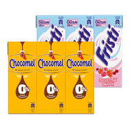 Foto van Chocomel, Fristi of Optimel