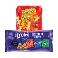 Croky Party Mix of Chio Pom Bar Multipack