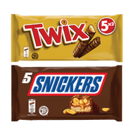 Mars, Snickers, Bounty of Twix
