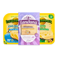 Leerdammer of Landana plakken kaas