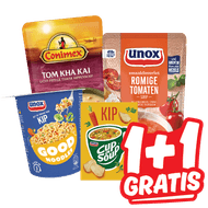 Unox of Conimex Soep In Zak, Cup A Soup, Good Noodles of Pasta