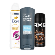Axe of Dove Deodorant of Douchegel