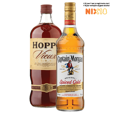 Hoppe Vieux, Captain Morgan Spiced Gold Rum of 0.0%