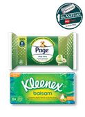 Page Vochtig Toiletpapier of Kleenex Zakdoekjes of Tissues