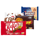 KitKat Chunky, Lion, Smarties of Bros mini