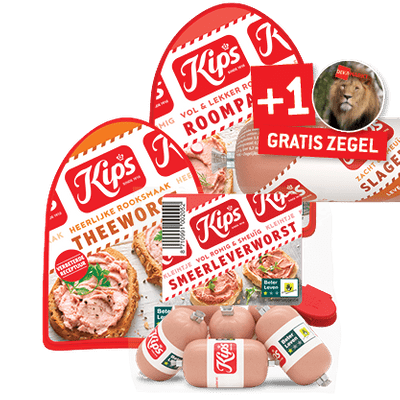 Kips Slagersleverworst, Snijleverworst, Kleintjes of Paté