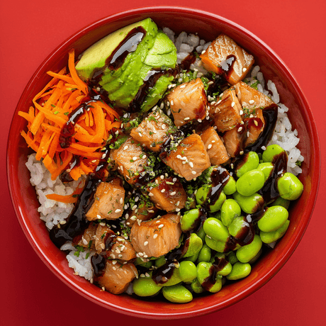 Pokébowl met zalm	
