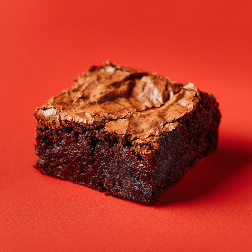 Brownies van chocoladeletters